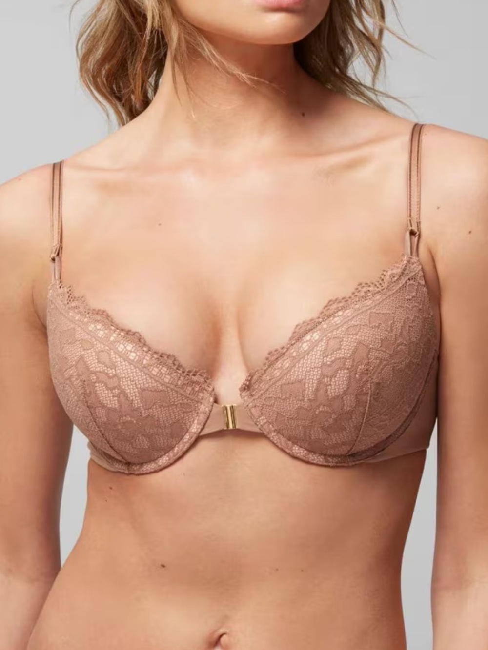 🆕 Soma EMBRACEABLE Push-Up Front-Close Bra in Warm Sienna